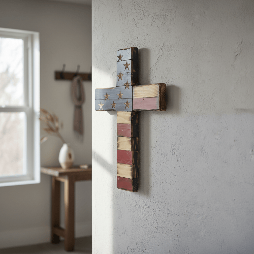 Sacred Glory Handcarved Wooden Cross