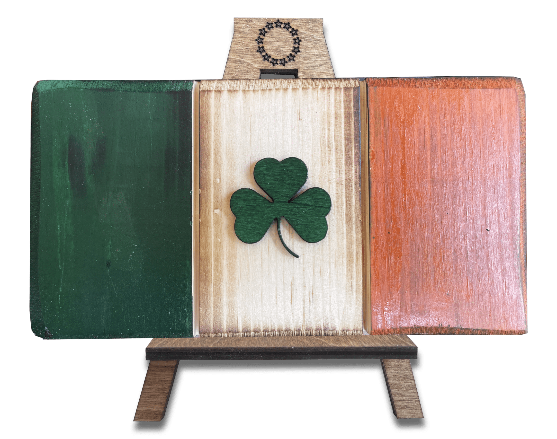 Irish Handmade Desktop Flag + Easel