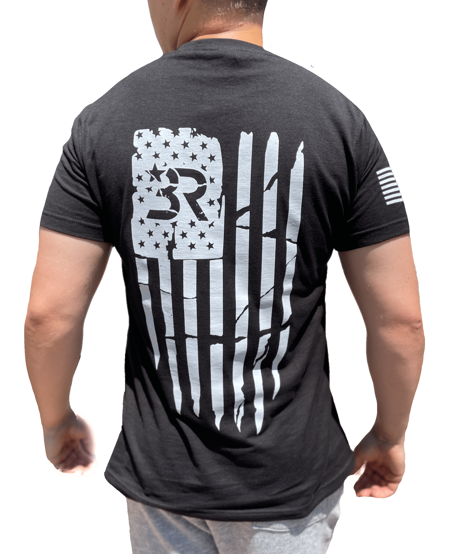 Buffalo Reclaimed Distressed Flag T-Shirt NEW