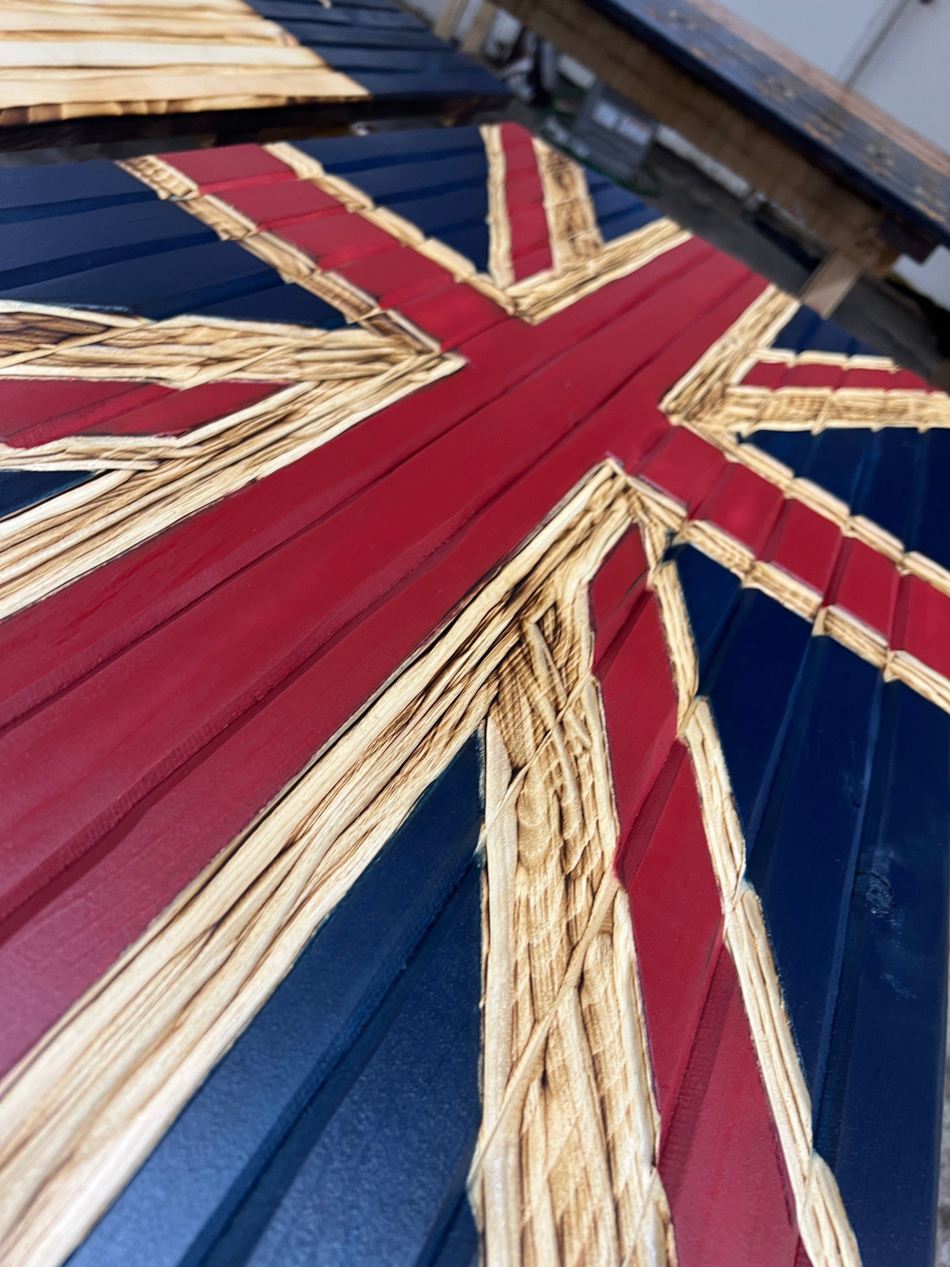 Union Jack Handmade Wooden Flag
