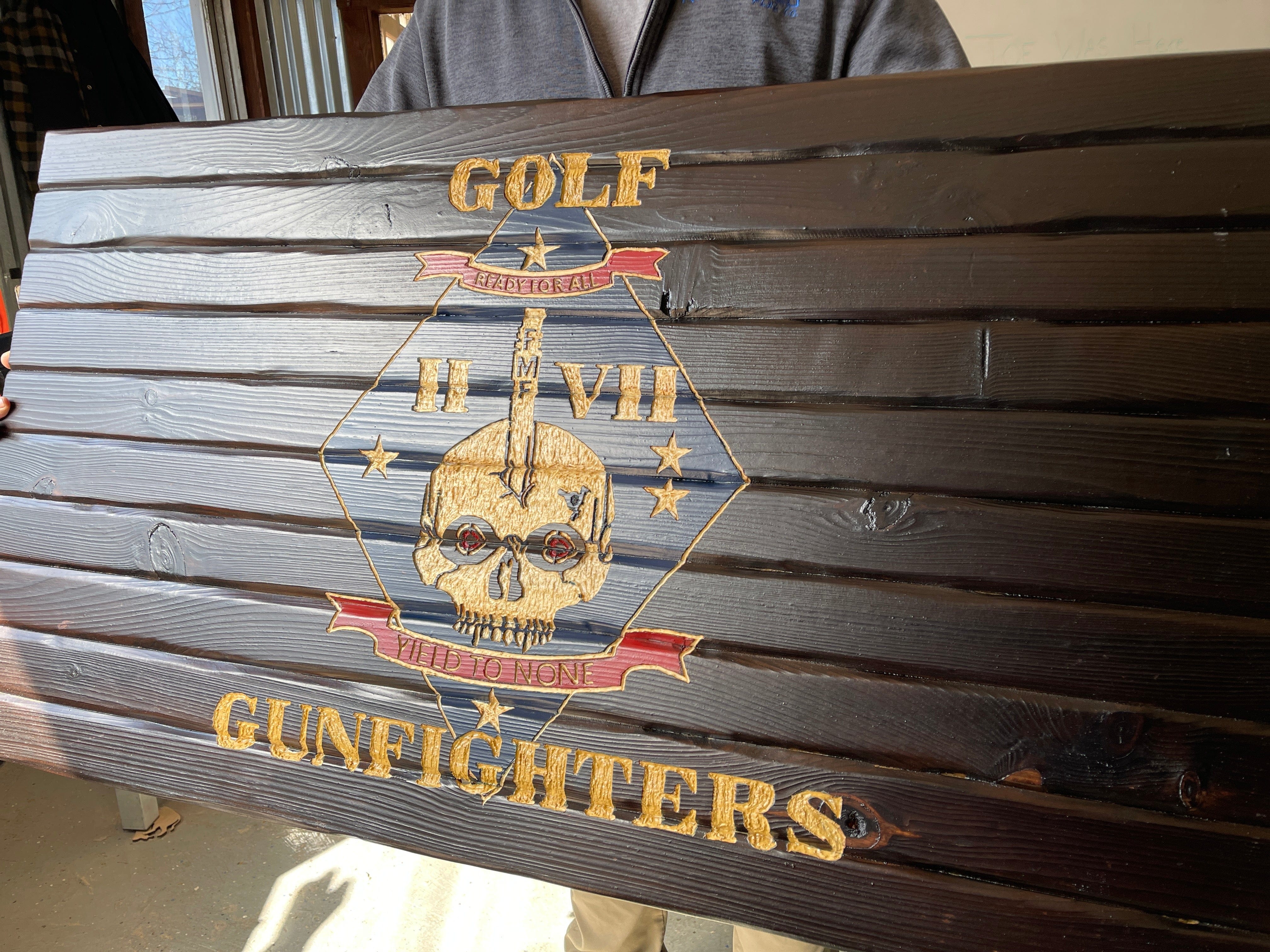 GOLF GUNFIGHTERS USMC WOOD FLAG